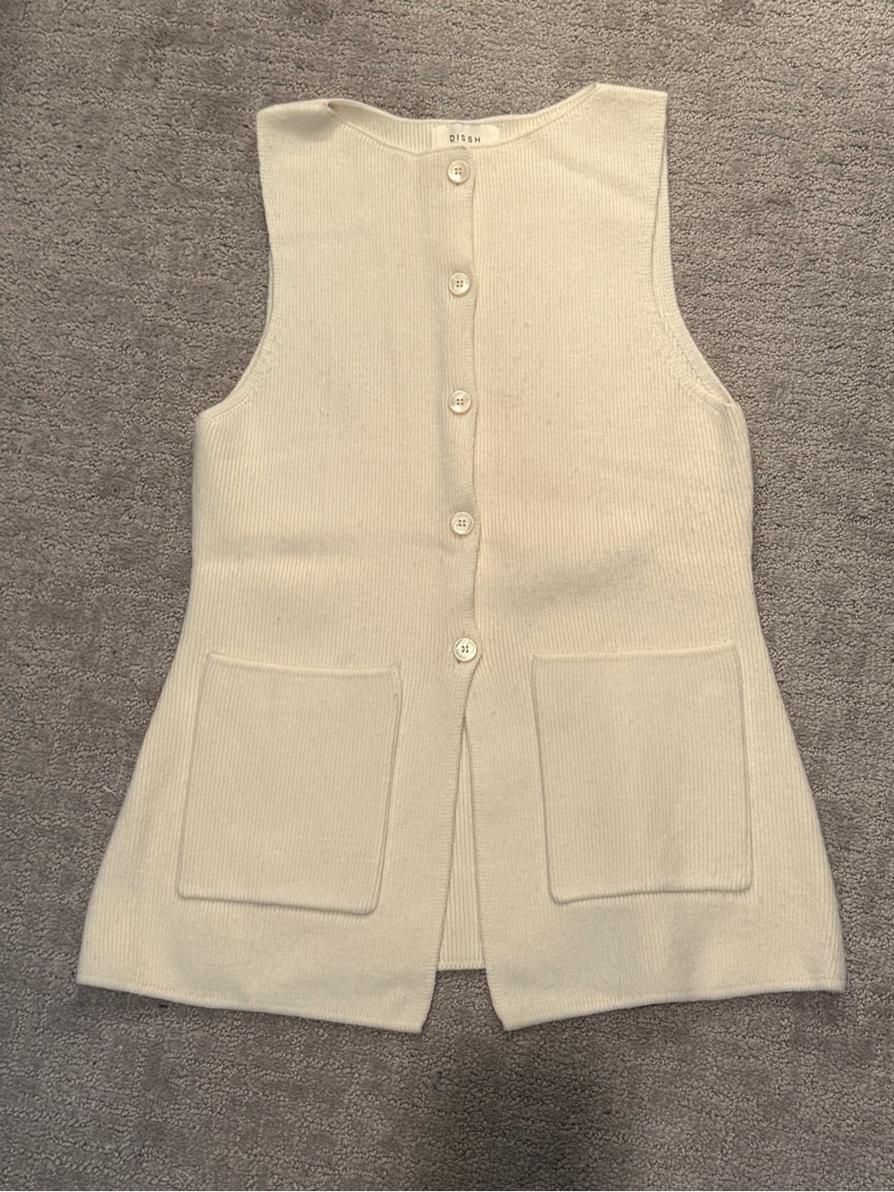 DISSH Cream Two-Piece Knit Vest and Skirt Set - Picture 8 of 16